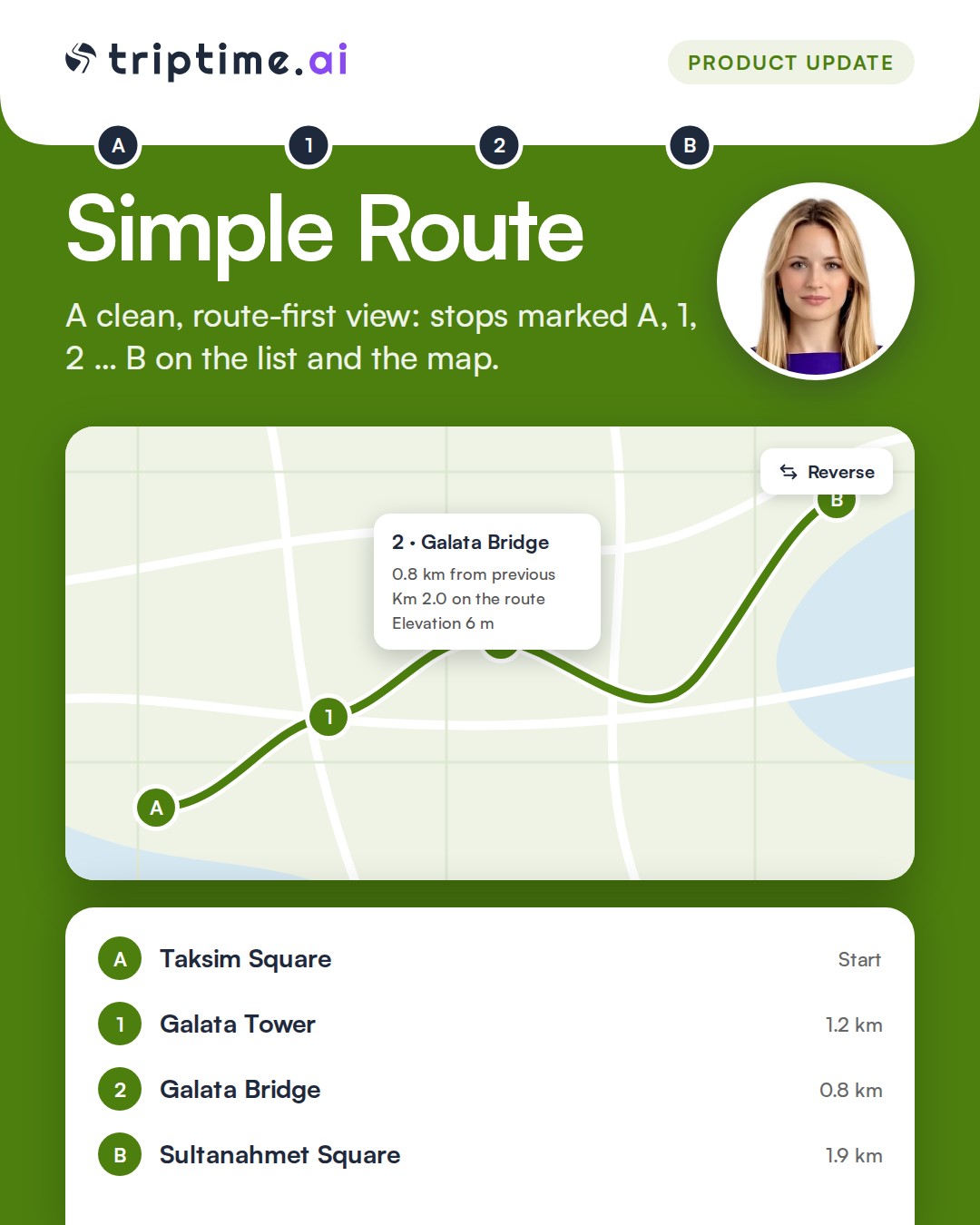 Focus on the route